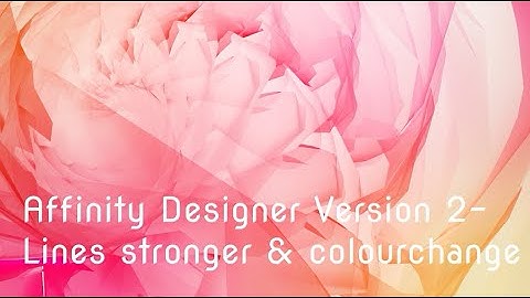 Affinity Designer Version 2  - Line thickness and different color - Projector for sewing - Pattern