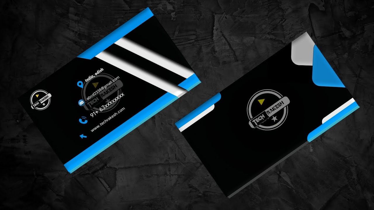 " Professional Business Card Kaise Banaye | Free Business Card Design on Mobile | Tech Rakesh"