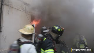 Lynbrook, NY Multiple Alarm Fire Merrick Rd