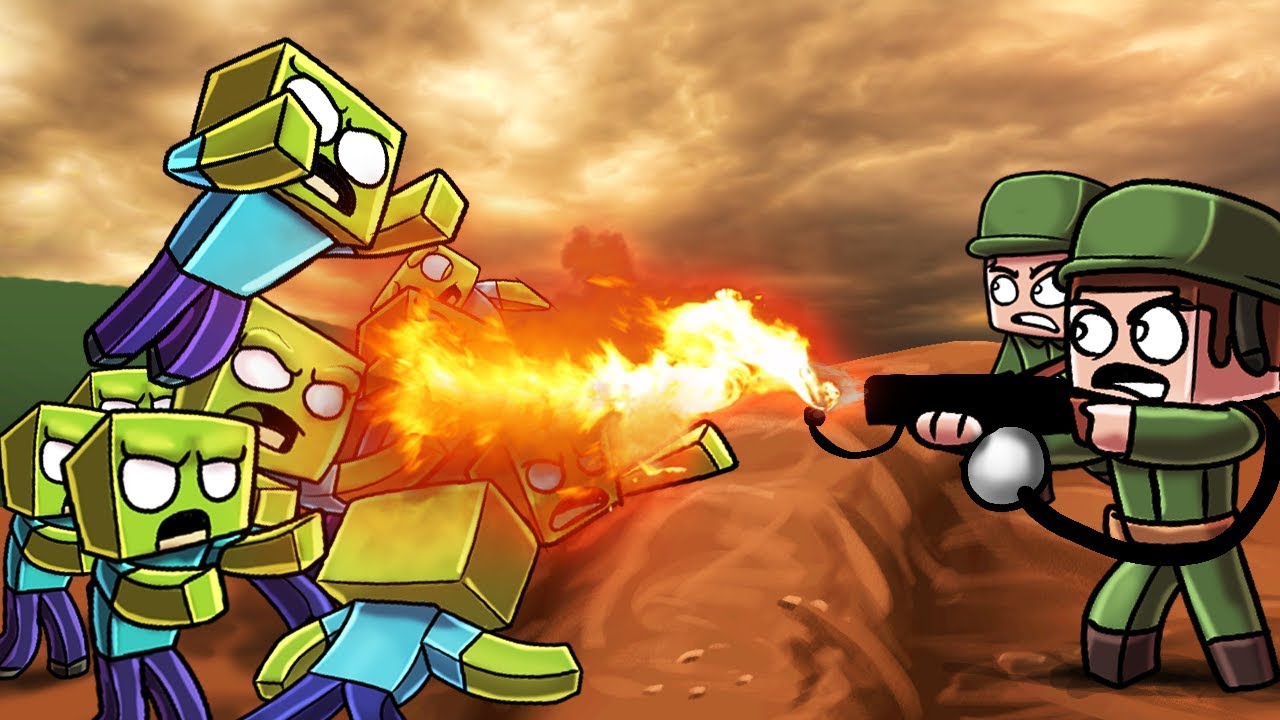Minecraft Ww2 Zombie Apocalypse Challenge World War 2 Zombies Youtube