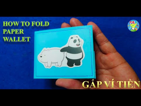 Video Cách gấp cái ví tiền bằng giấy|Xếp giấy Origami - youtube