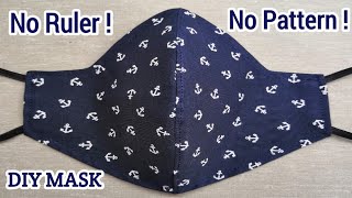 Very Easy New Style Pattern Mask | No Ruler Required to Make This Mask | Face Mask Sewing Tutorial
