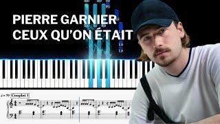 Pierre Garnier, Ceux qu'on était - Tuto piano facile