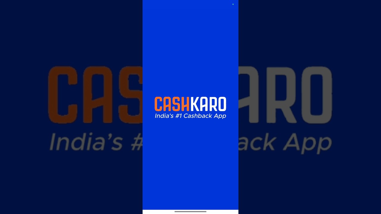 Real money earning app Cashkaro app🔥🤑💰