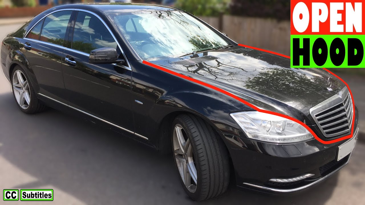 How To Open Hood On Mercedes S550