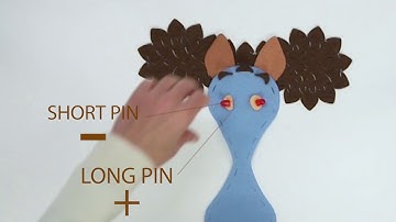 ZippyKit loopin smart ears monster - instructions DIY textile electronics