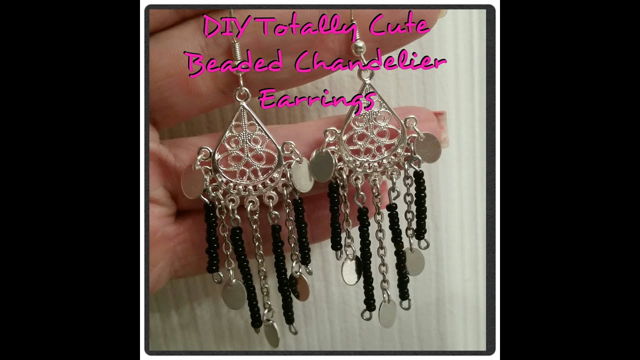 Diy Totally Cute Beaded Chandelier Earrings You Diy Totally Cute Beaded Chandelier Earrings