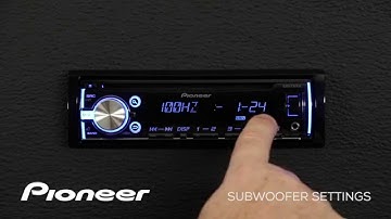 How To - DEH-X3700S - Subwoofer Settings