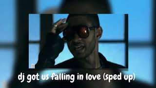 usher ft. pitbull  - dj got us falling in love {sped up}