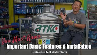 Important Basic Features & Installation that You Must Know about Stainless Steel Water Tank