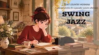 Playlist | Cozy Autumn Morning in France 🍂 Relaxing 1940s Swing Jazz with Cat & Coffee Atmosphere