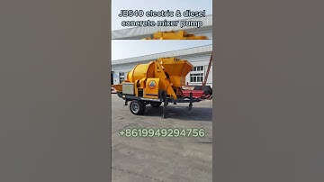 JBS40 electric & diesel concrete mixer pump || Hengyuan concrete machines