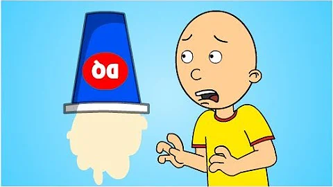 Caillou drops his Blizzard in the car!