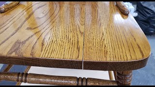 How to Repair Cracked Seat in Oak Chair   HD 720p