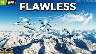 Precision in the Clouds: Su-33 Squadron Formation Flight | DCS World