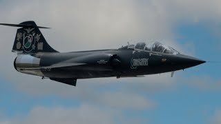 INCREDIBLE SOUND! F-104 Starfighter Black Beauty - Howl Sound, Close-Up Pratica di Mare Airshow 2023