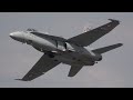 4Kᵁᴴᴰ McDonnell Douglas F/A-18C Hornet Solo Display Swiss Air Force