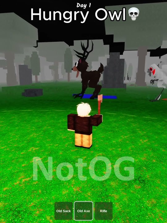 Hungry Owl in 99 Nights in the Forest #99nightintheforest #roblox