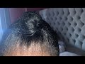 Cute chinese bun updo with relaxed hair full turorial samanthaaa cabey