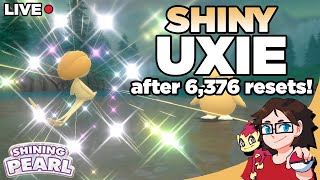 [LIVE] Shiny Uxie after 6,376 Home Resets in Pokemon Shining Pearl!