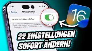 iOS 16 iPhone Einstellungen die man ändern sollte ! SOFORT ⛔