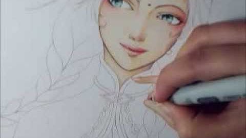 Frozen Anna Copic Sketch - Ciao part 1