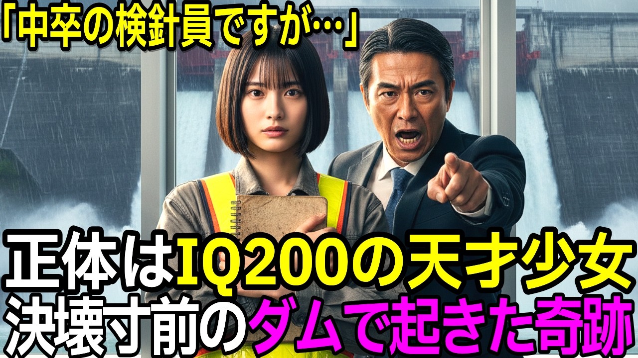 「中卒の検針員ですが…」正体はIQ200の天才少女。決壊寸前のダムで起きた奇跡。