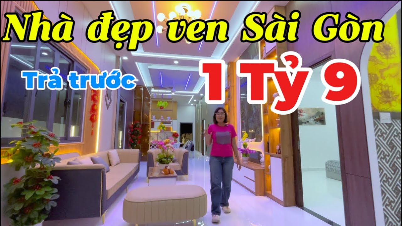 Nhà đẹp ven chợ Bình Chánh gần Sài Gòn #nhabinhchanh #nhadep #batdongsan #villa #nhadepbinhchanh 