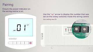 Connecting UH8 RF V1 to Slimline V2 Thermostat.