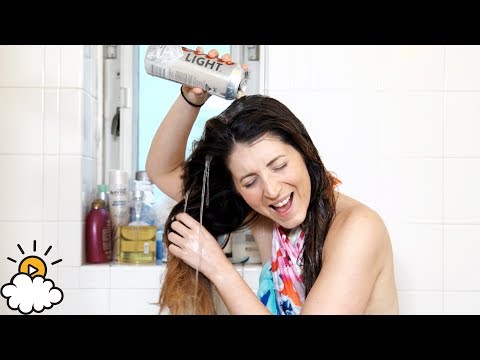 Como lavar o cabelo com cerveja