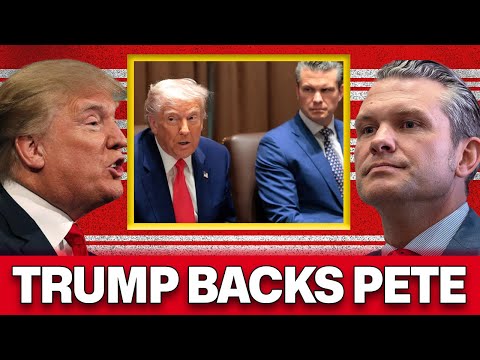 Trump DEFENDS Hegseth Amid Second Signal Chat Issue