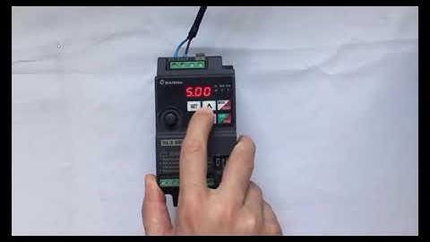 Shihlin SL3 Serisi AC Motor Sürücüde Parametre Nasıl Değiştirilir