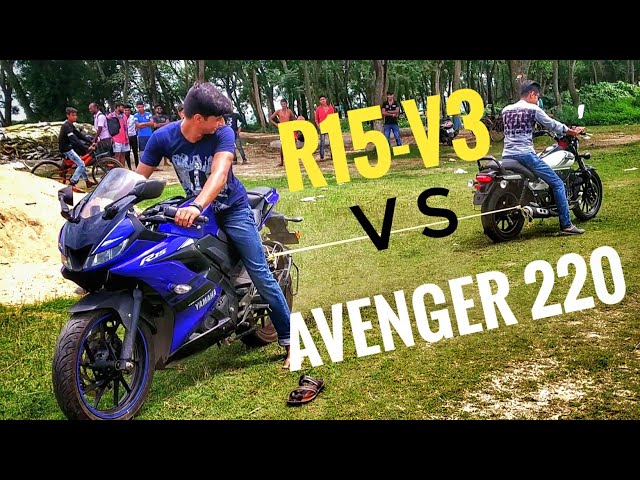 Avenger 220 vs Yamaha r15 Power drift class=