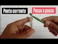 Ponto correntinha CROCHÊ 