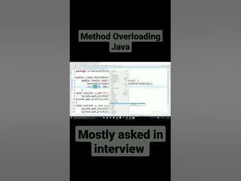 What is method Overloading in Java | Compile time polymorphism in Java ...