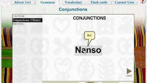 Twi Language Videos: Learn Twi Conjunctions