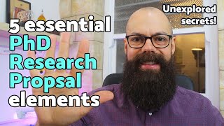 PhD research proposal | 5 *essential* elements to make it AWESOME