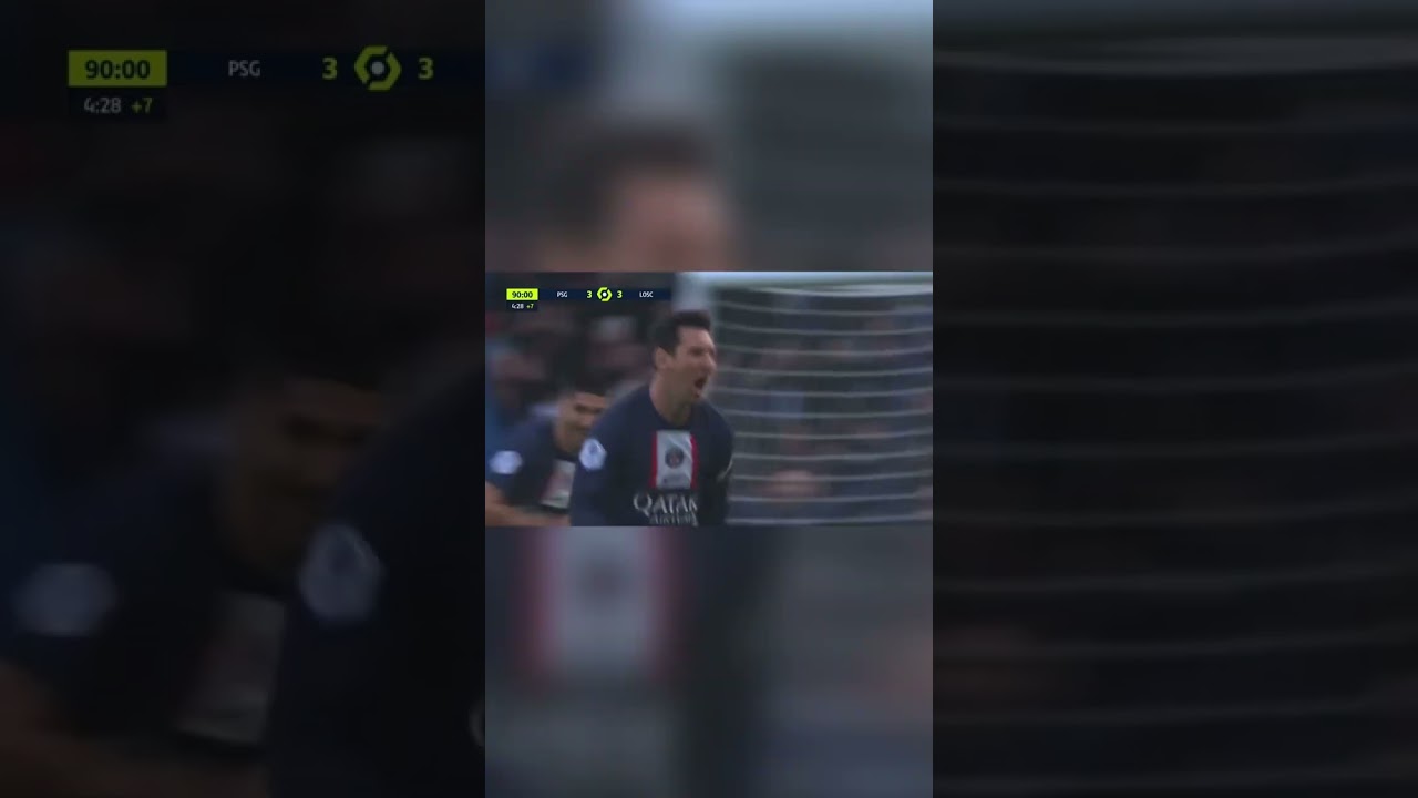 Messi 93 min crazy free kick PSG