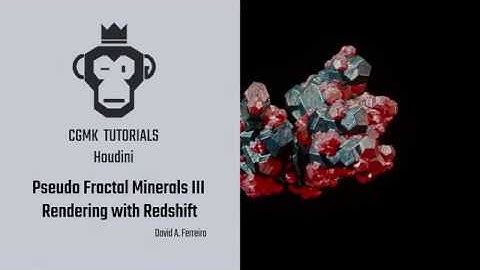 CGMK Tutorial - Rendering the Mineral with Redshift ( HIP file and Substance textures available )