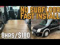 Modular Van Floor Installation WITHOUT Subfloor || 2011 Ford Transit Connect Conversion
