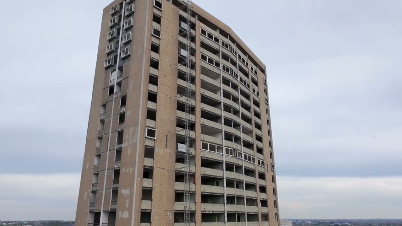 La Tour Kennedy à Loos 95 Mètres Qui Va Être Détruite Très Prochainement. [Drone Neo DJI]