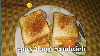 spicy Maggi Sandwich