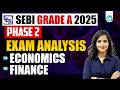 SEBI Grade A 2025 Phase 2 Exam Analysis | Economics &amp; Finance | SEBI Grade A Phase 2 Paper 2