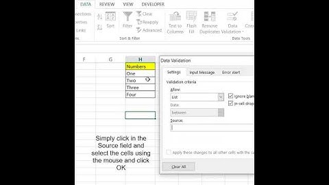 How to Create a Drop-Down List in Excel #shorts, #excel, #dropdown