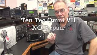Ten Tec Omni VII Ham transceiver easy job turned bad NO repair past maintenance Red Flags
