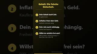 Die schockierende Wahrheit: Dein Gehalt ist keine Freiheit, sondern eine Fessel. Erkennst du es?