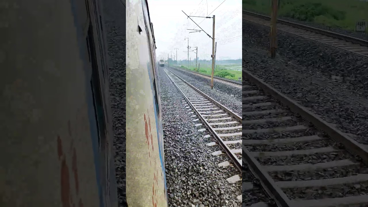 Red LHB Coaches Crossing 170Kmph speed ☠️