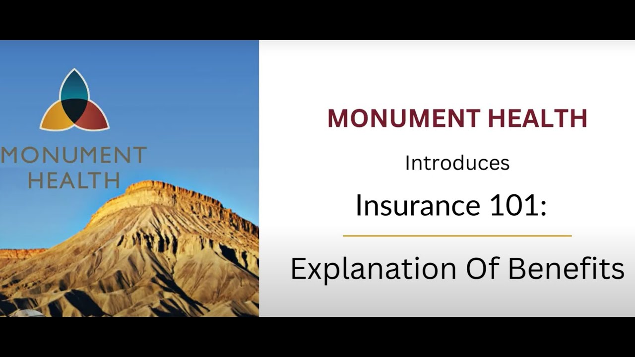 Insurance 101: Explanation of Benefits - YouTube