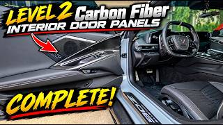 Is THIS The Best C8 Corvette Interior Mod? FINISHING The Level 2 Carbon Fiber Install!
