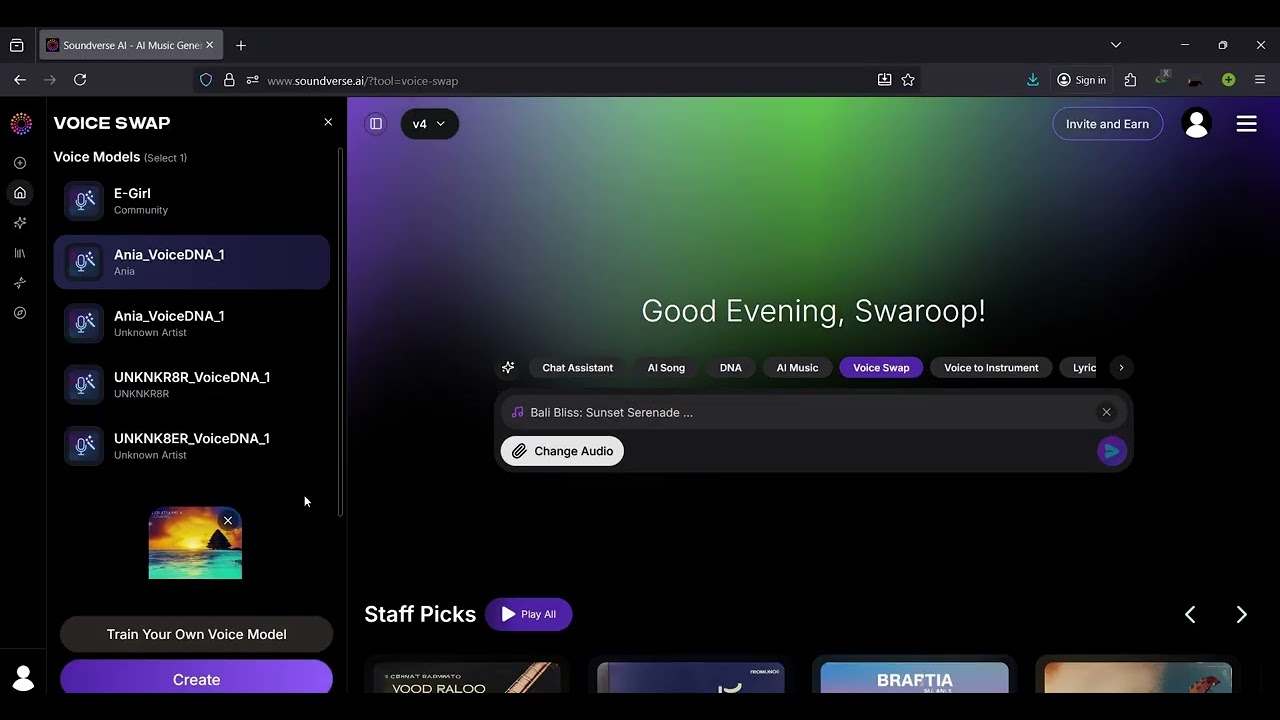 Make a Song in Your Own Voice Using Soundverse Voice DNA (Train Your Own AI Voice Model)